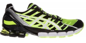 Asics Kinsei 4 - preto-verde-lateral